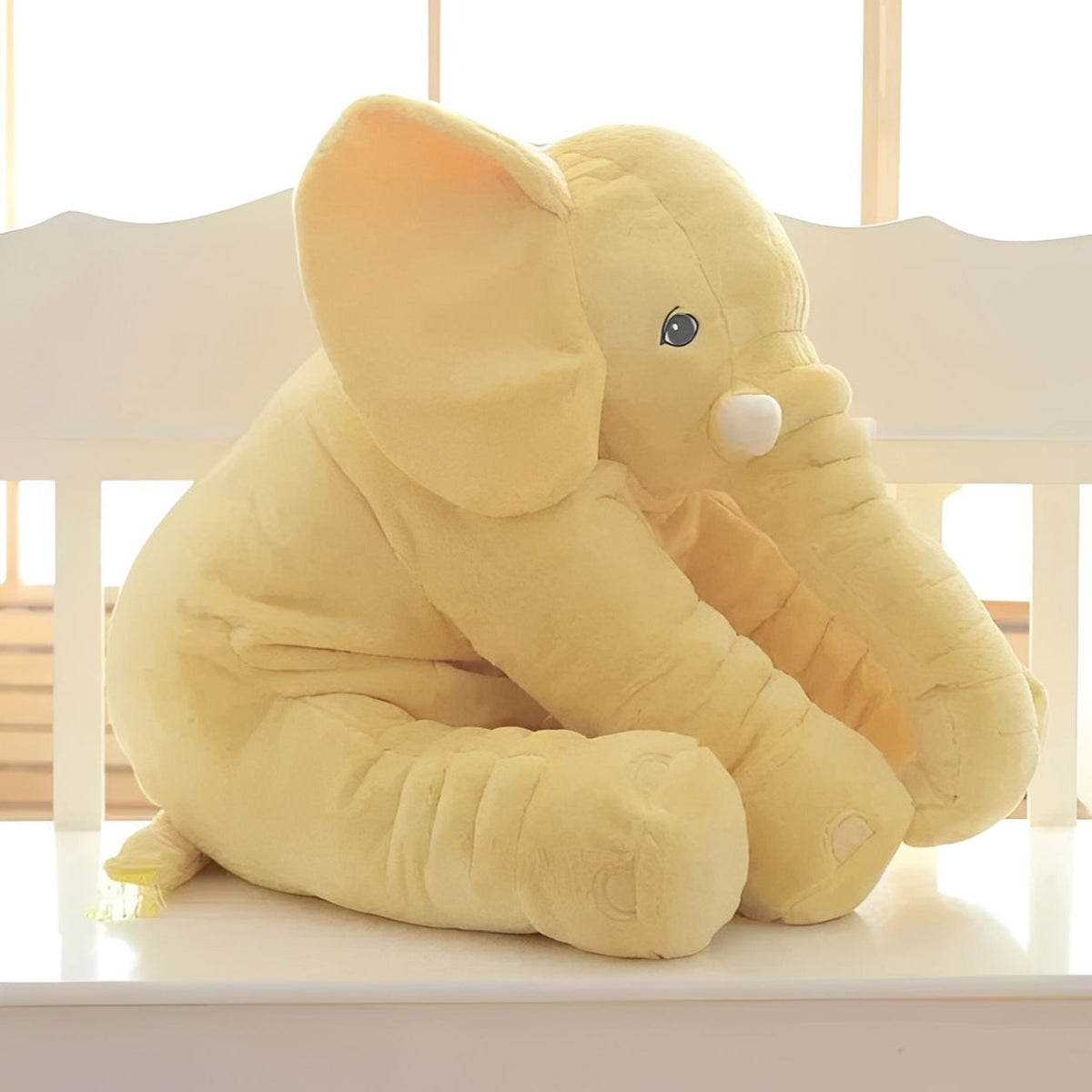 Support Pillow for Lounging and Play - Elephant Plush Design
