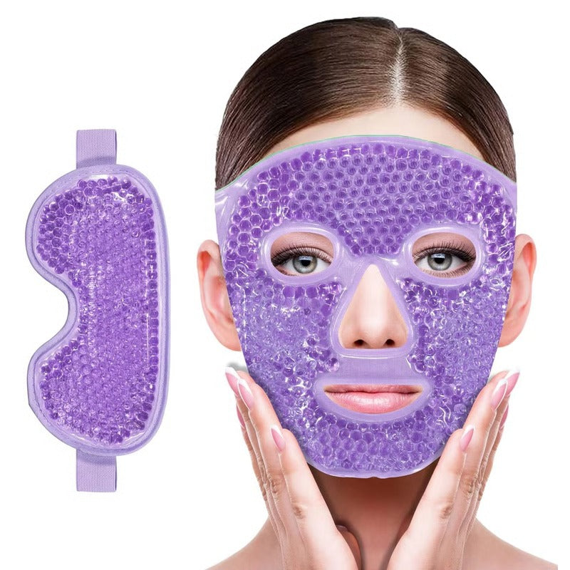 Dual Temperature Therapy Gel Face and Eye Wrap for Swelling Relief