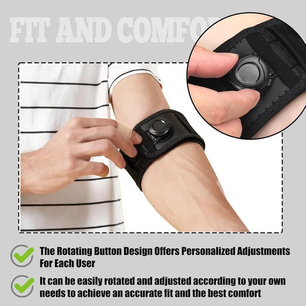 Dial Compression Adjustable Brace for Elbow Support