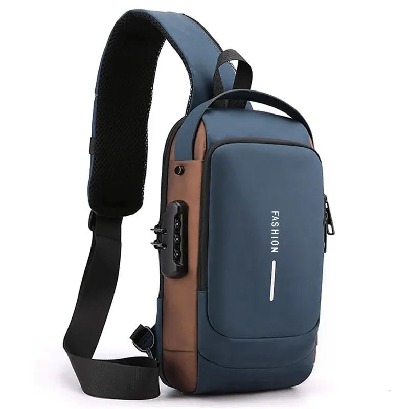 Backpack with Concealed Zippers for Theft Protection