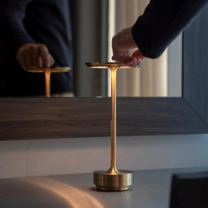 Rechargeable Cordless Table Lamp with Dimmable Light Feature