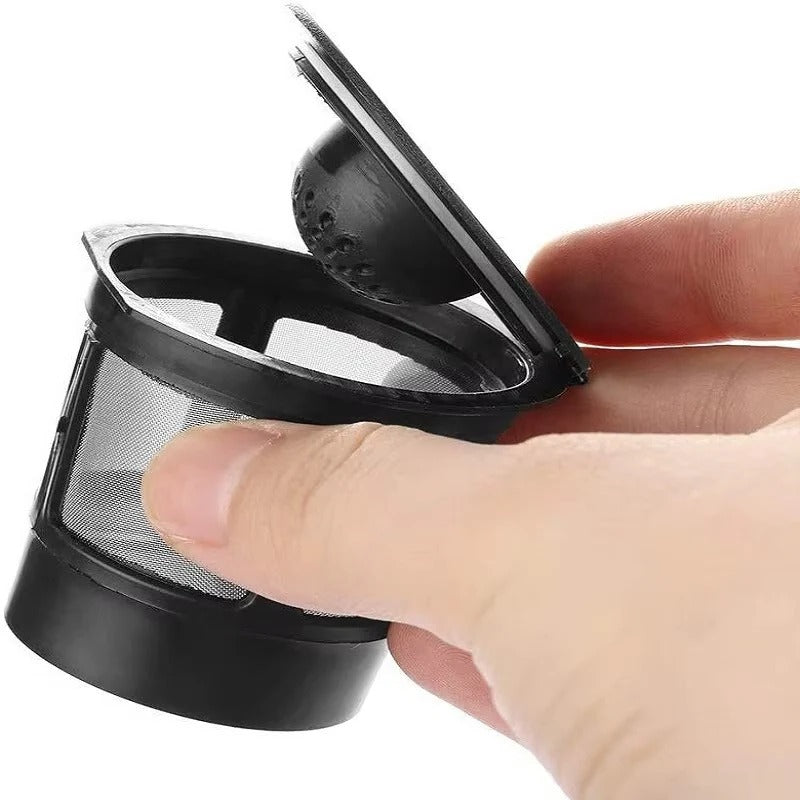 3-Pack of Reusable Coffee Pods in Stainless Steel with Spoon