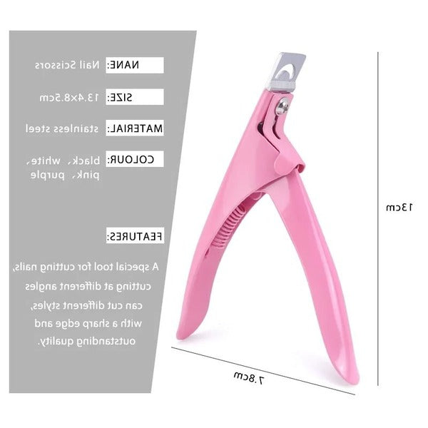Acrylic Nail Tip Cutter in Stainless Steel