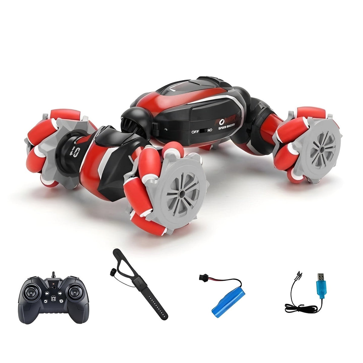 Remote Control Stunt Car with Dual-Sided Driving and Gesture Control