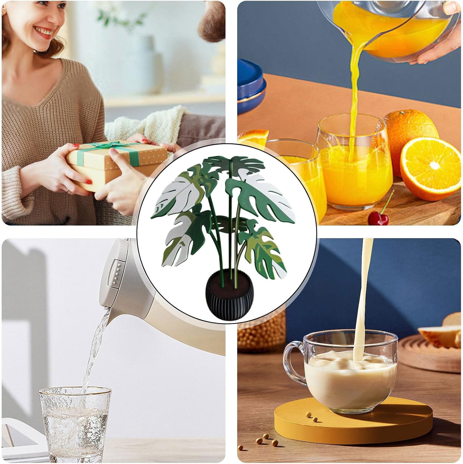 Monstera Leaf Coaster – Dual Purpose Decor and Surface Protector