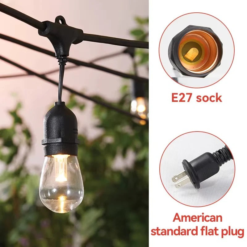 Waterproof Outdoor String Lights with Bright LED for Garden Decor