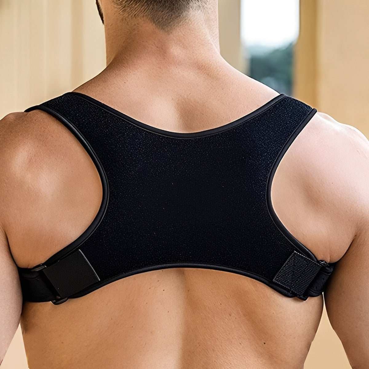 Shoulder and Upper Back Support Brace with Adjustable Fit