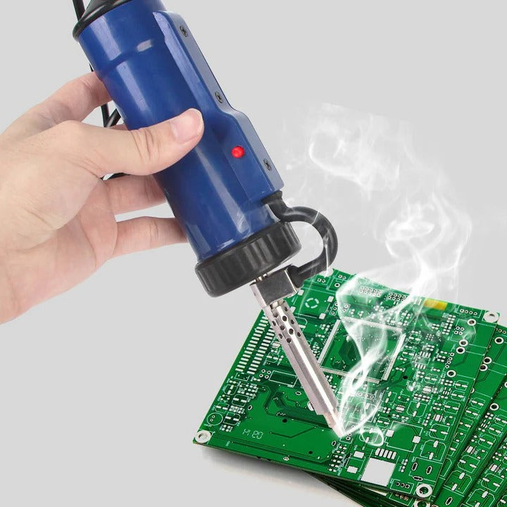 Desoldering Pump with Electric Operation and 3 Changeable Nozzles