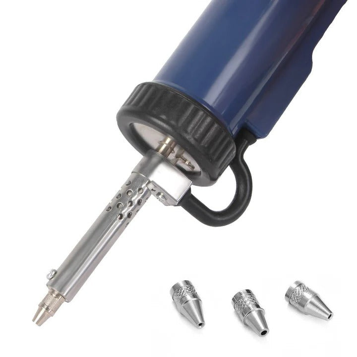 Desoldering Pump with Electric Operation and 3 Changeable Nozzles