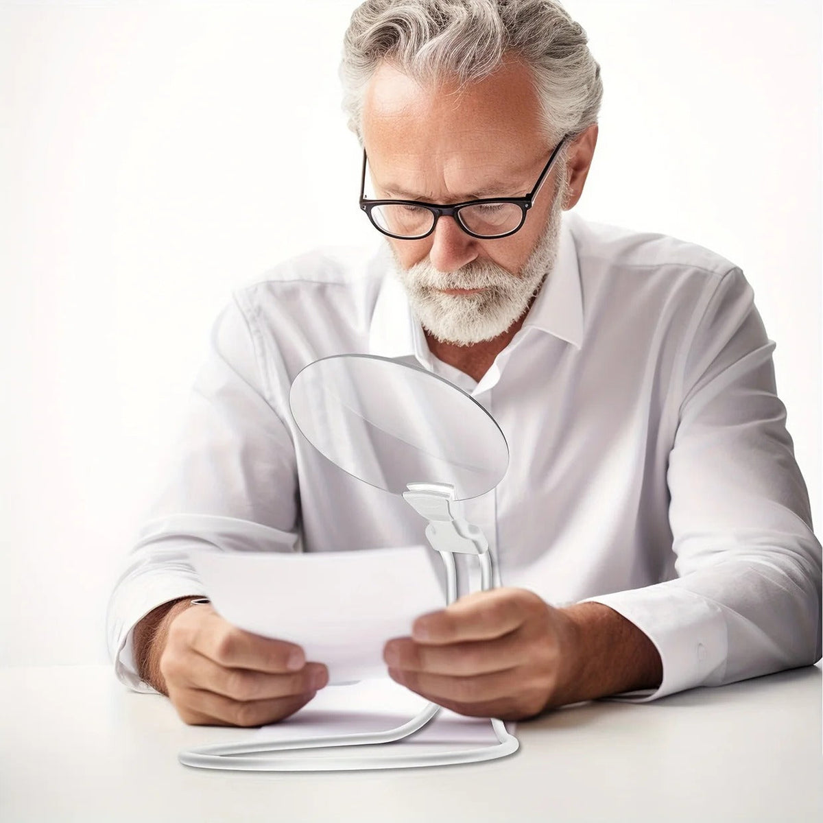 Hands-Free Magnifier with 5X Power and Adjustable Neck Strap