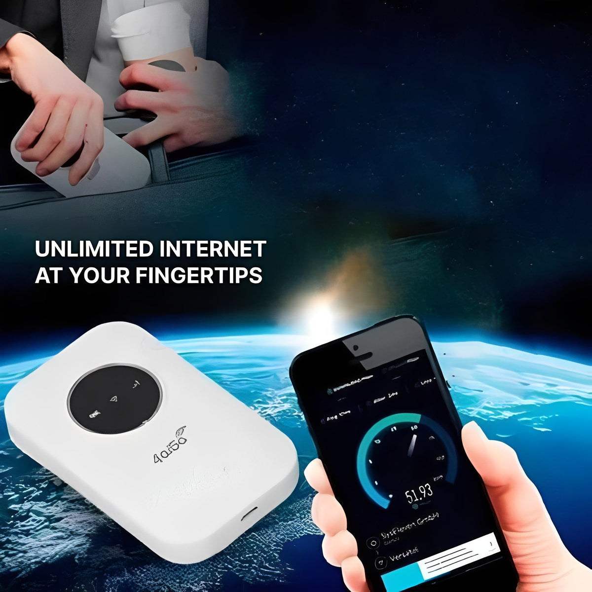 Portable WiFi Router – Compact Wireless Internet Device