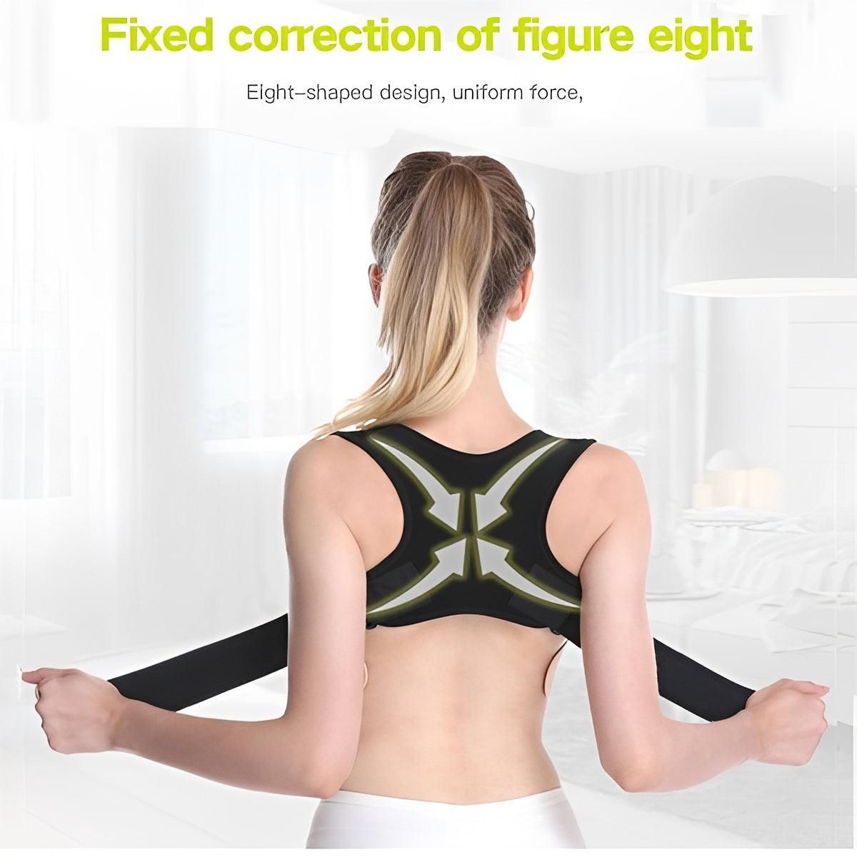 Shoulder and Upper Back Support Brace with Adjustable Fit