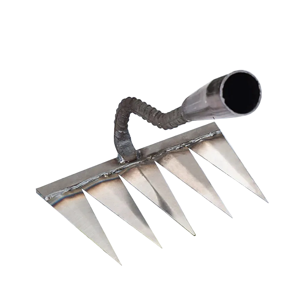 Heavy-Duty Iron Rake for Weeding in Gardens and Lawns