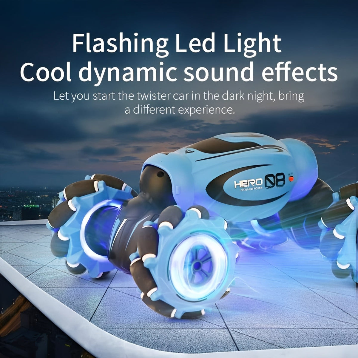 Remote Control Stunt Car with Dual-Sided Driving and Gesture Control