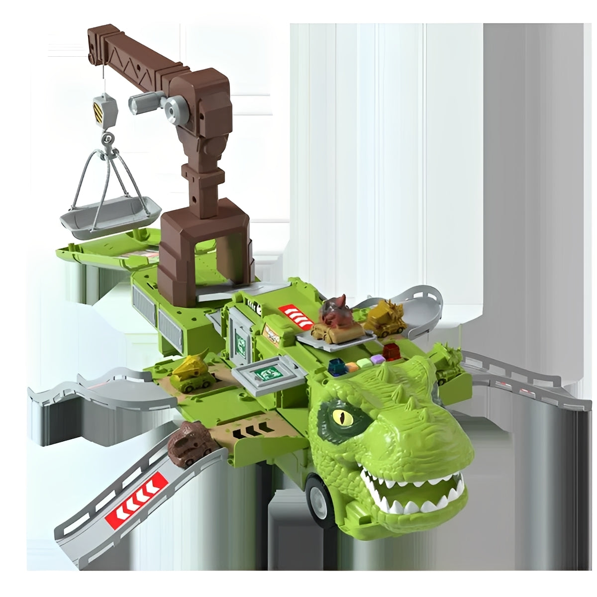 Dual Dinosaur Toy Truck - 2-in-1 Play Vehicle