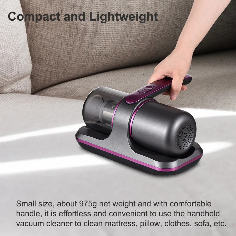 Wireless UV Mattress Vacuum with 8000Pa Suction Power and HEPA Filter