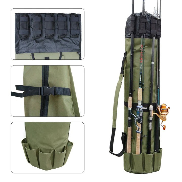 Tackle Storage Fishing Rod Bag for Easy Transport