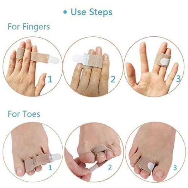 Toe Cushion Pad with Gel for Knuckles and Straightening Loop