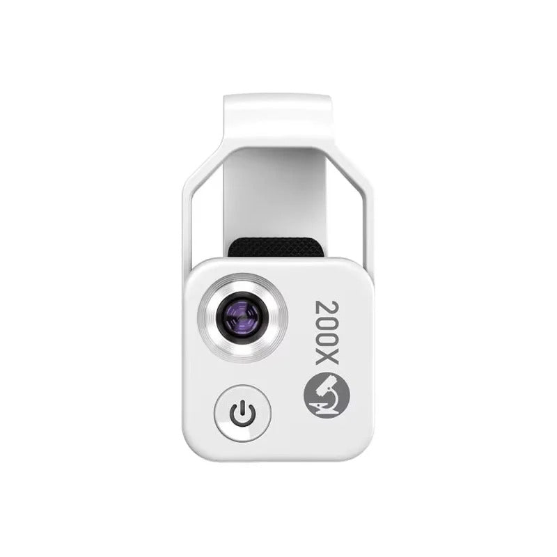 200x Zoom Mobile Phone Microscope Lens - Clip-On Design