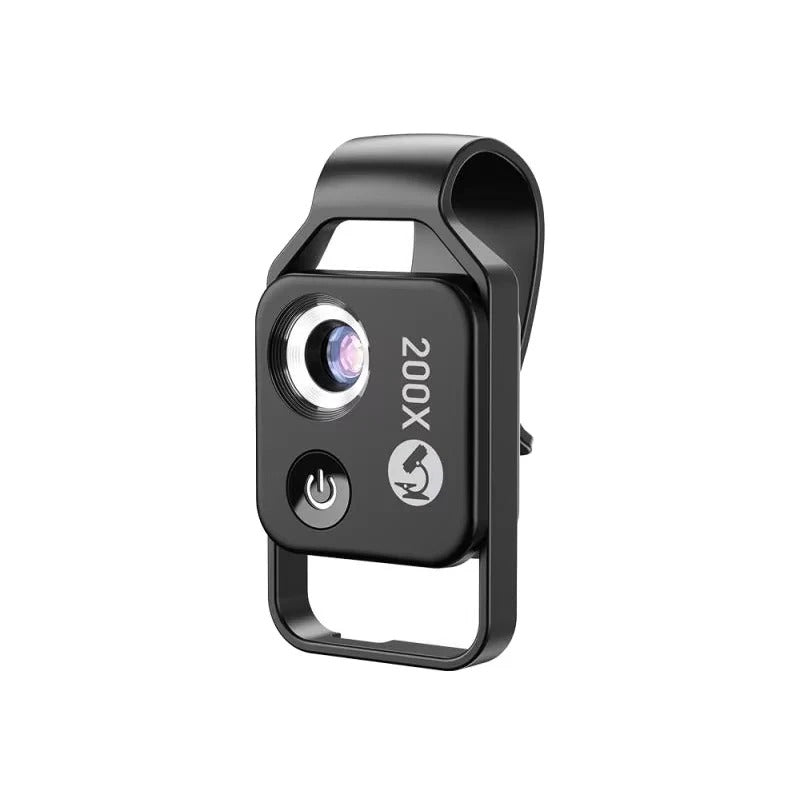 200x Zoom Mobile Phone Microscope Lens - Clip-On Design