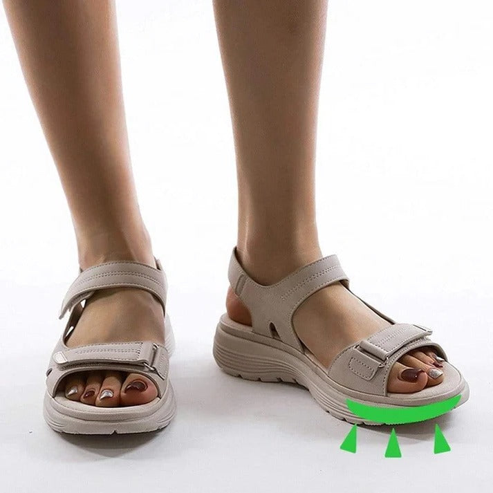 Open-Toe Sandals for Active Use Featuring Arch Support