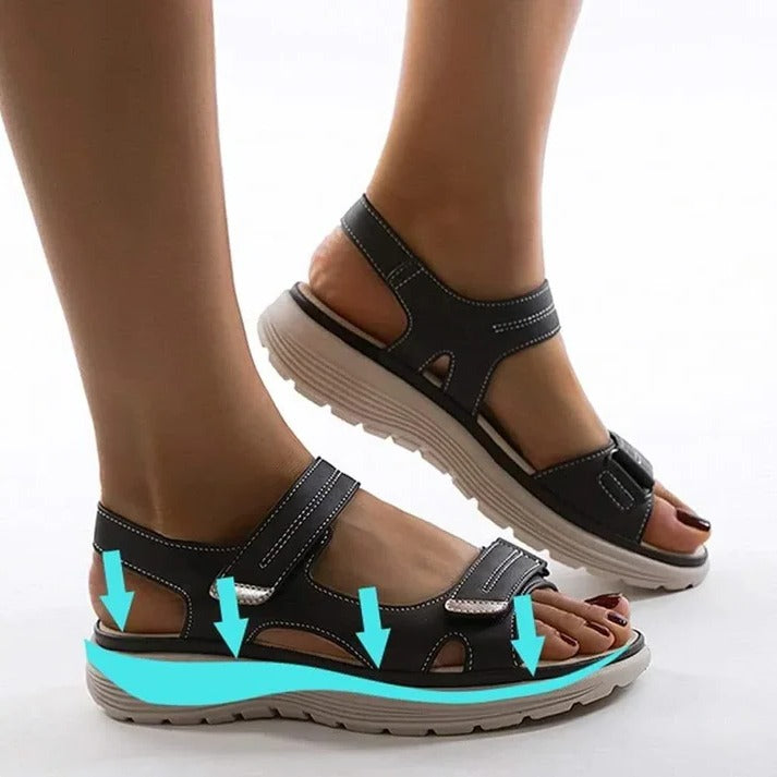 Open-Toe Sandals for Active Use Featuring Arch Support