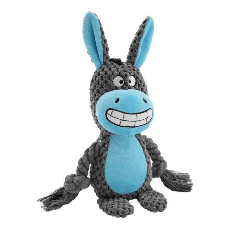 Chewable Dog Toy in Octopus Shape with Squeaker and Crinkle Fabric