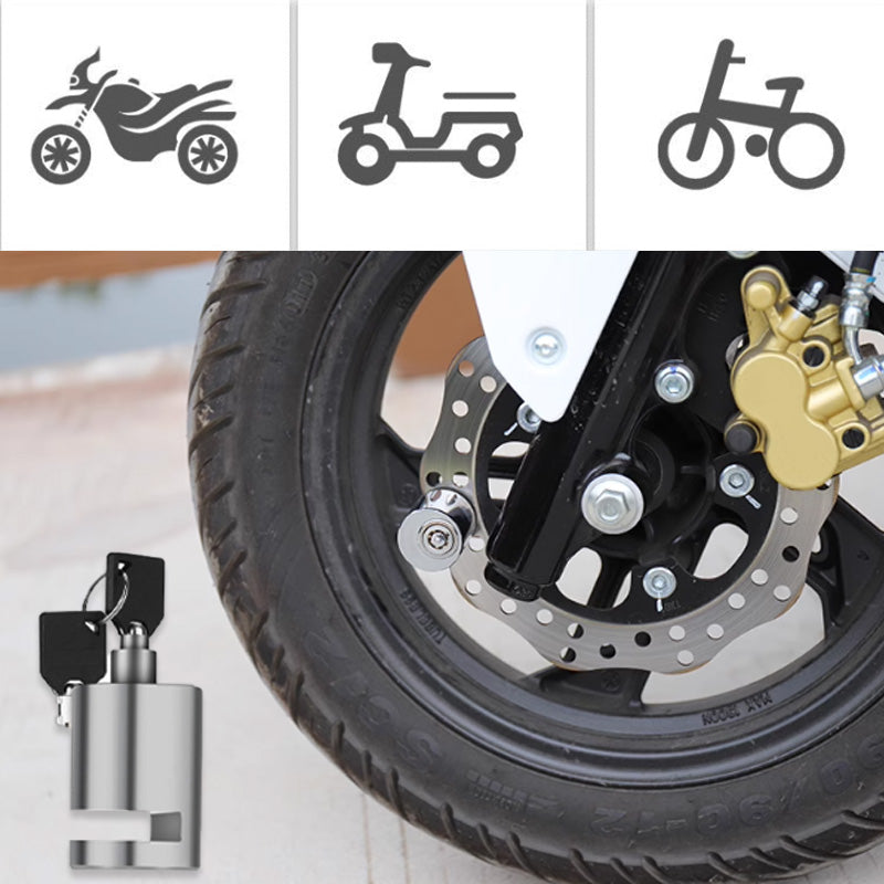 Bicycle and Motorcycle Brake Disc Security Lock