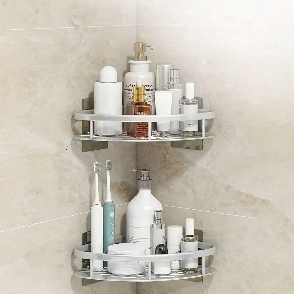 Corner Shower Organizer for Bathroom Space Saving