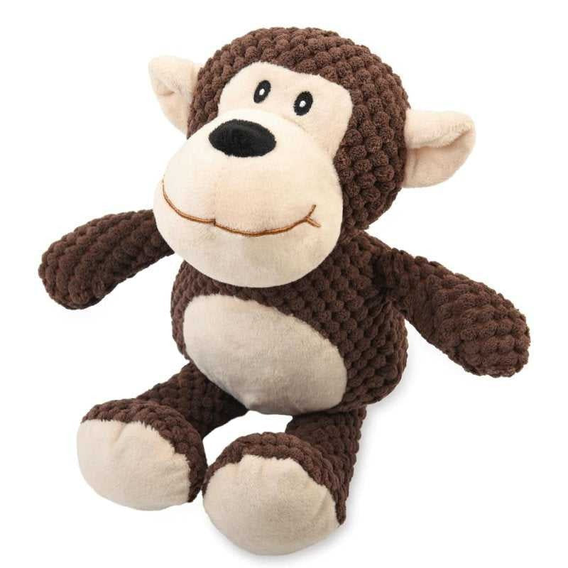 Chewable Dog Toy in Octopus Shape with Squeaker and Crinkle Fabric