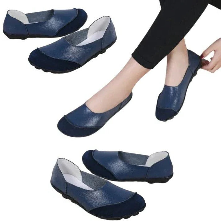 Women's Wide Fit Suede Moccasin Slippers with Comfortable Insole