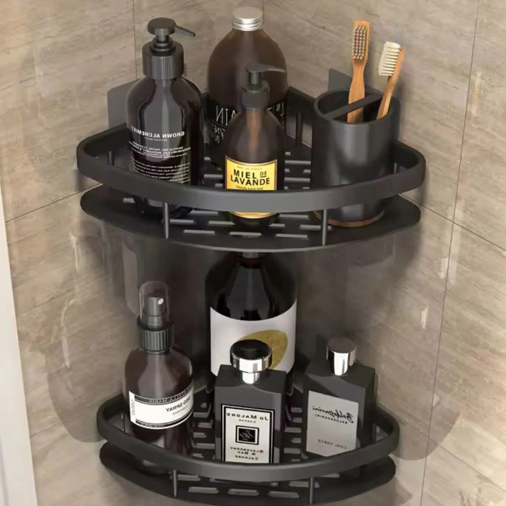 Corner Shower Organizer for Bathroom Space Saving