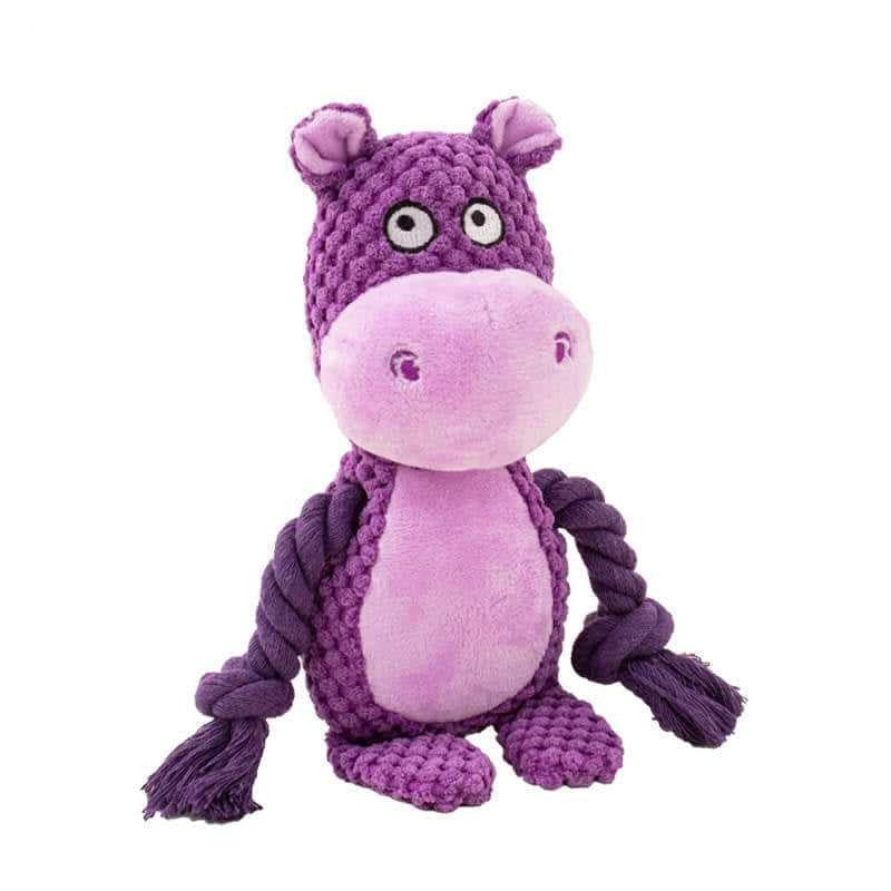 Chewable Dog Toy in Octopus Shape with Squeaker and Crinkle Fabric