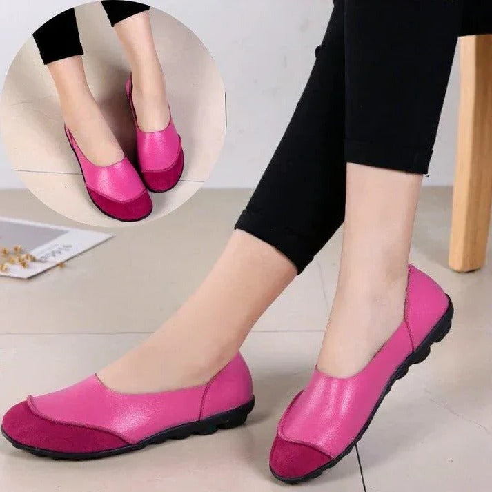 Women's Wide Fit Suede Moccasin Slippers with Comfortable Insole