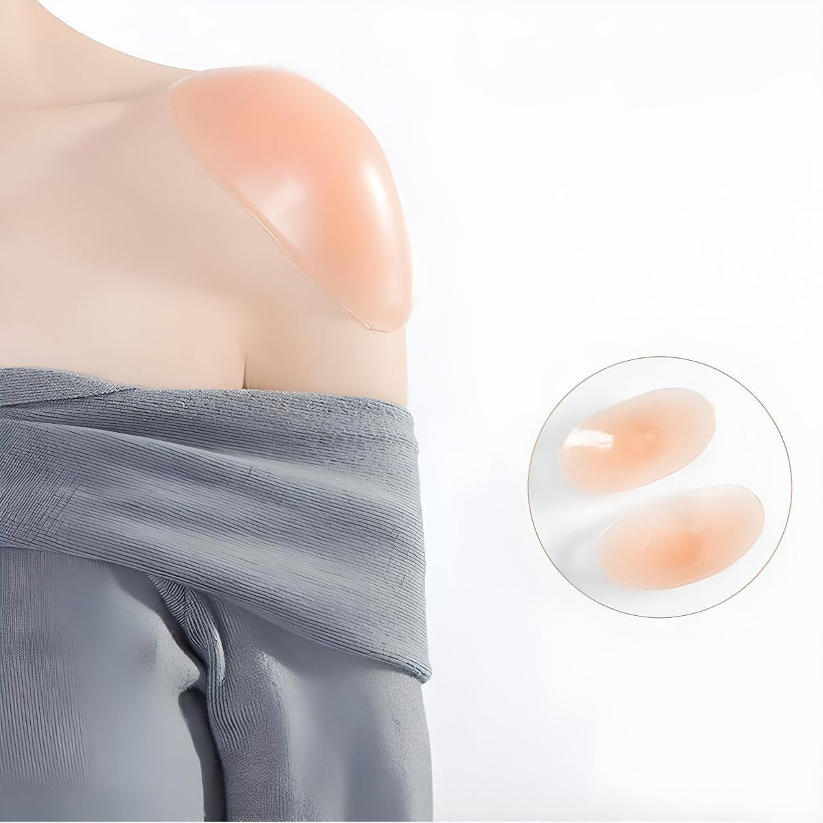 Non-Slip Silicone Grip Shoulder Pads for Women's Comfort
