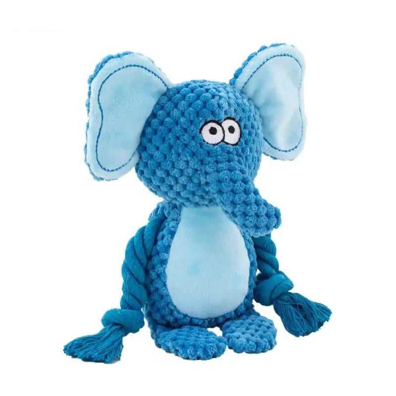 Chewable Dog Toy in Octopus Shape with Squeaker and Crinkle Fabric