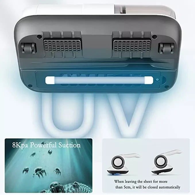 Portable UV Vacuum Cleaner for Mattresses – 10000Pa Suction Power