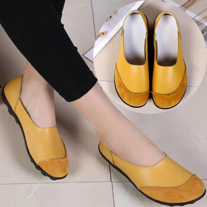 Women's Wide Fit Suede Moccasin Slippers with Comfortable Insole
