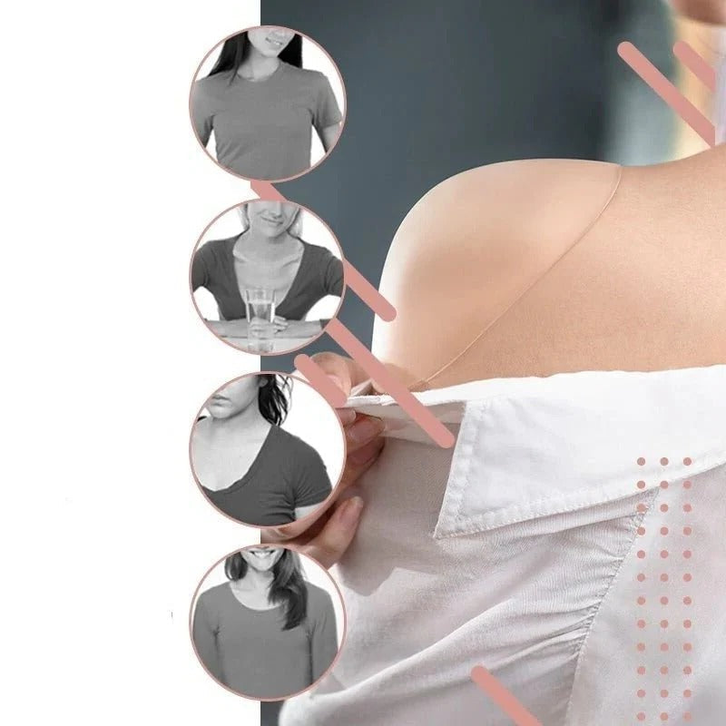 Non-Slip Silicone Grip Shoulder Pads for Women's Comfort