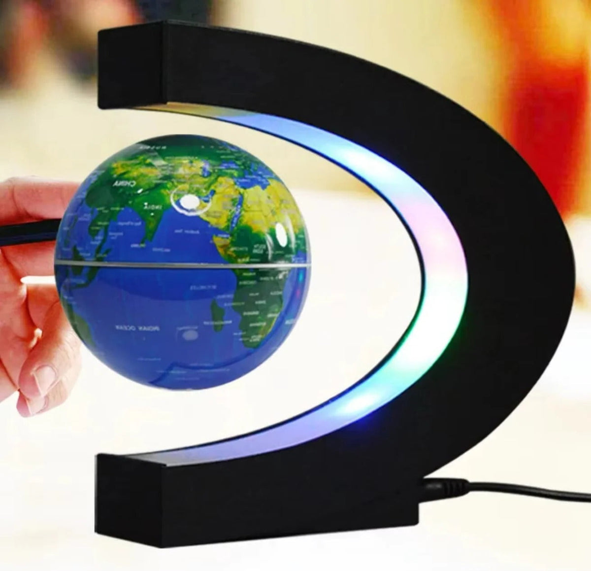 Floating Globe with Magnetic Levitation for Home or Office Use, 3 Inch