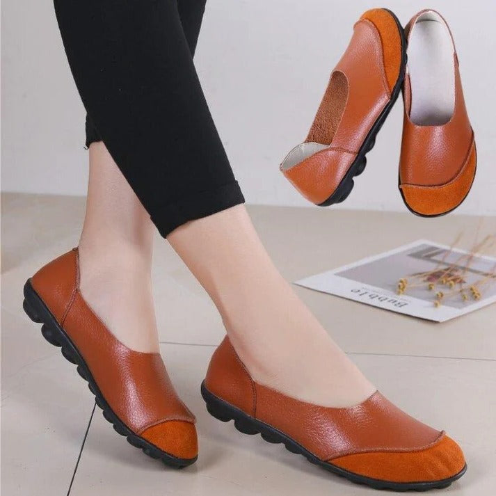 Women's Wide Fit Suede Moccasin Slippers with Comfortable Insole