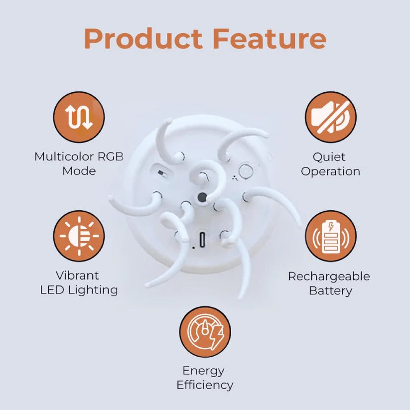 Voice-Activated LED Jellyfish Lamp with Color-Change Feature