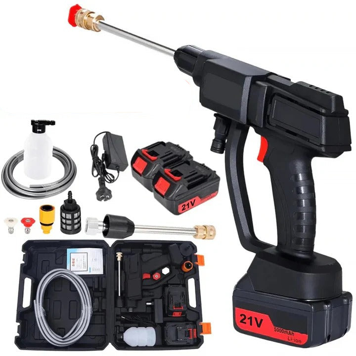 Portable Electric Pressure Washer with Dual Replaceable Batteries