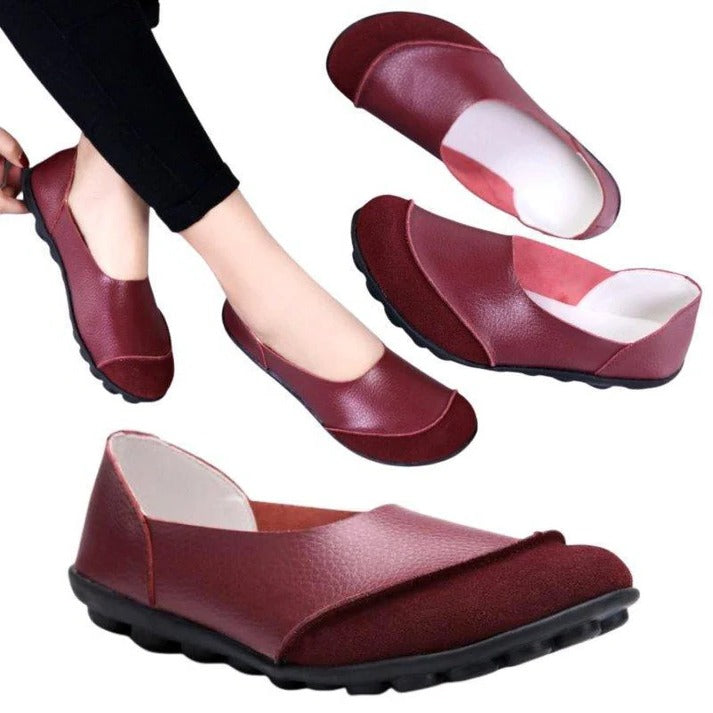 Women's Wide Fit Suede Moccasin Slippers with Comfortable Insole