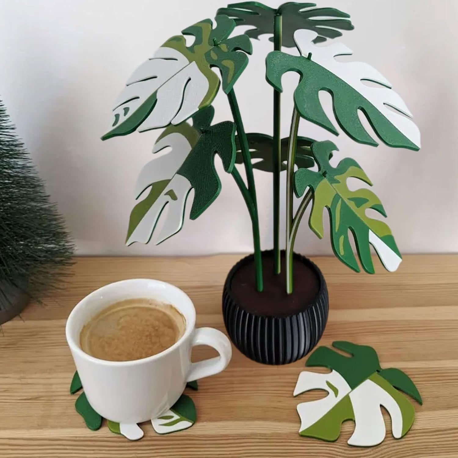 Monstera Leaf Coaster – Dual Purpose Decor and Surface Protector