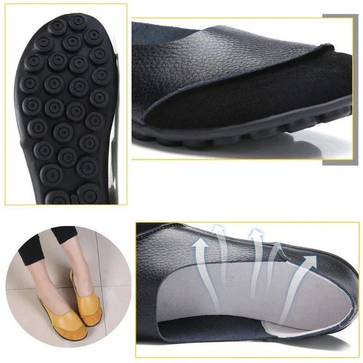 Women's Wide Fit Suede Moccasin Slippers with Comfortable Insole