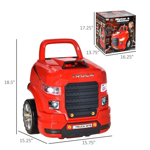 Kids' Car Maintenance Play Set with Truck Engine Toy