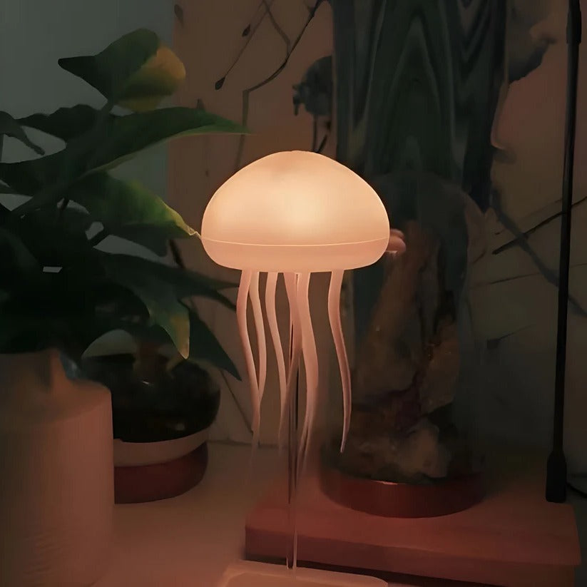 Voice-Activated LED Jellyfish Lamp with Color-Change Feature