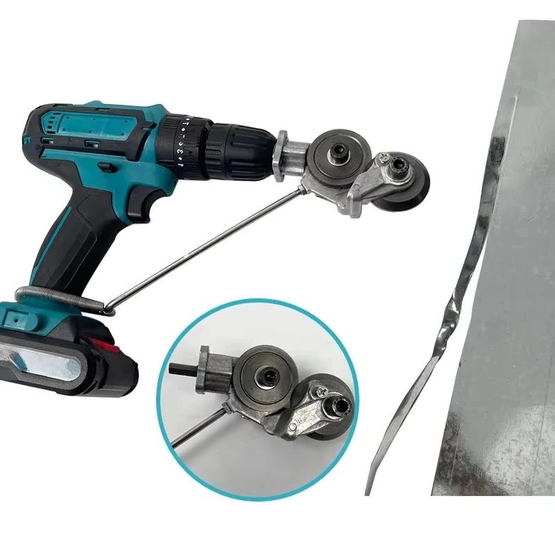 Drill Attachment for Metal Plate Cutting – Precision Nibbling Tool