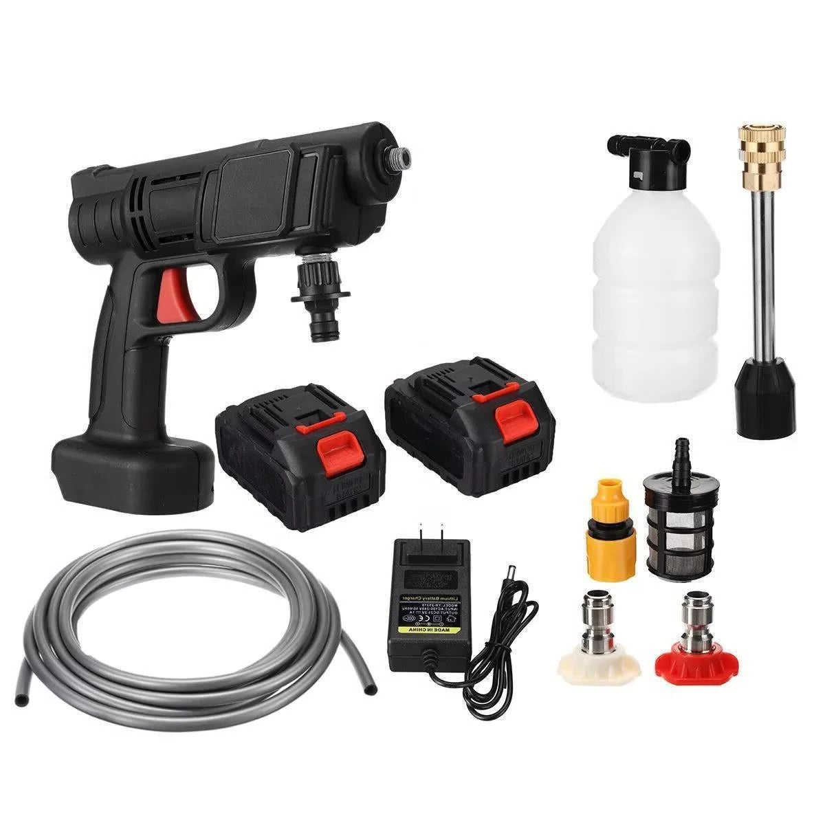 High-Pressure Water Nozzle for Cordless Car Washing